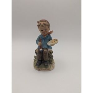 Vintage Arnart Little Bohemian Boy Artist Figurine 2612 Japan Hand Painted MCM